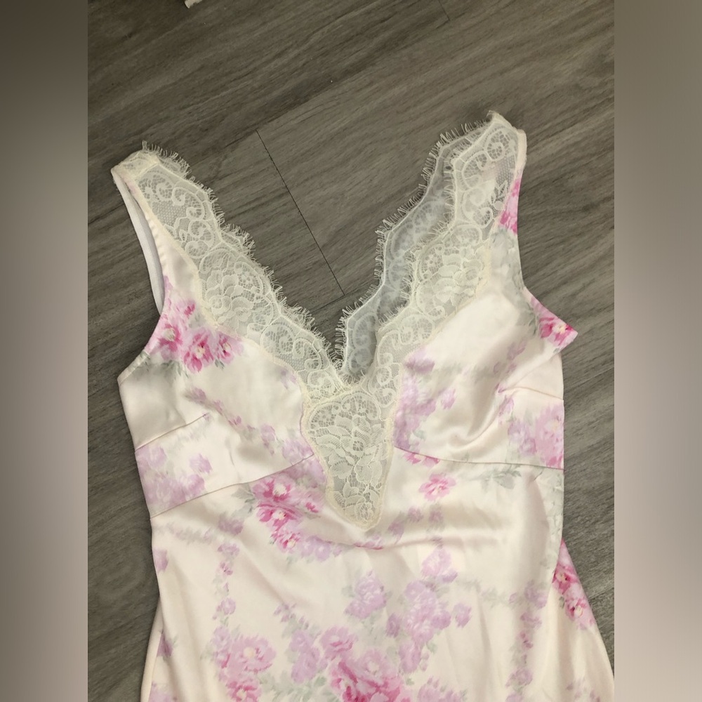 New LoveShackFancy Serene Lace Trim Midi Dress Size:M $595 - Picture 4 of 6